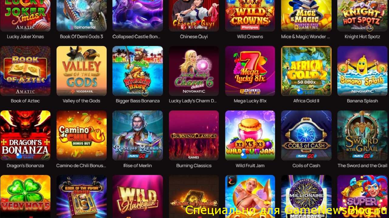 лобби игровых автоматов с популярными слотами